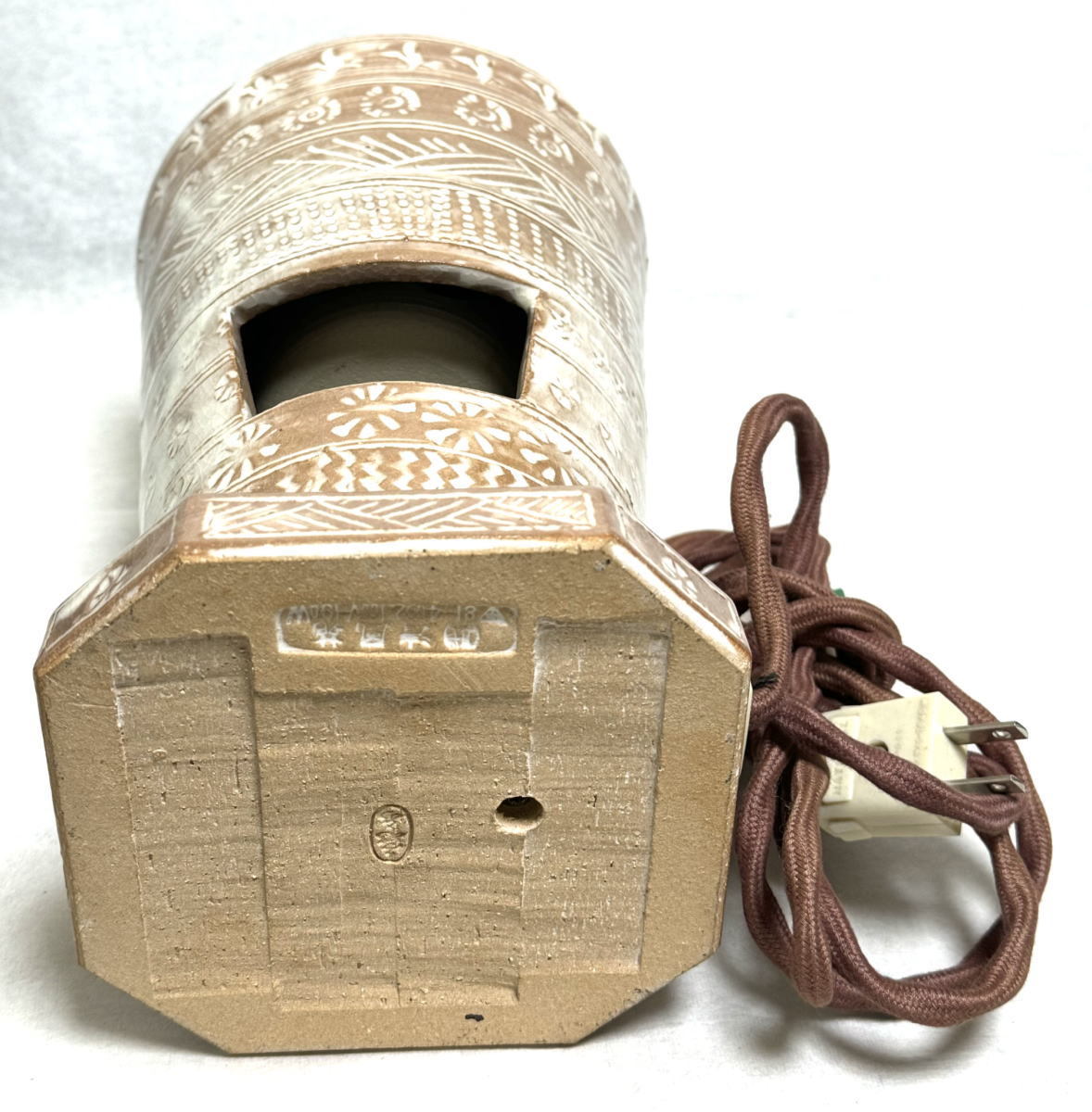 送料無料】涼炉 電熱器付 煎茶道具 茶道具 ウブ品 日本古玩 伝世品焼物