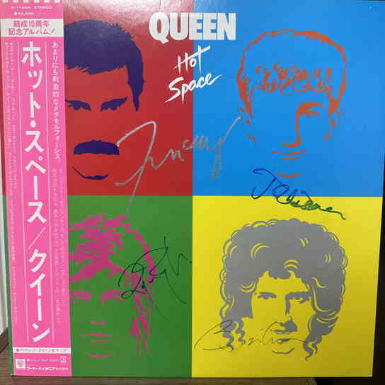 QUEEN サイン入りレコード LP クイーン ブライアン・メイ ロジャー