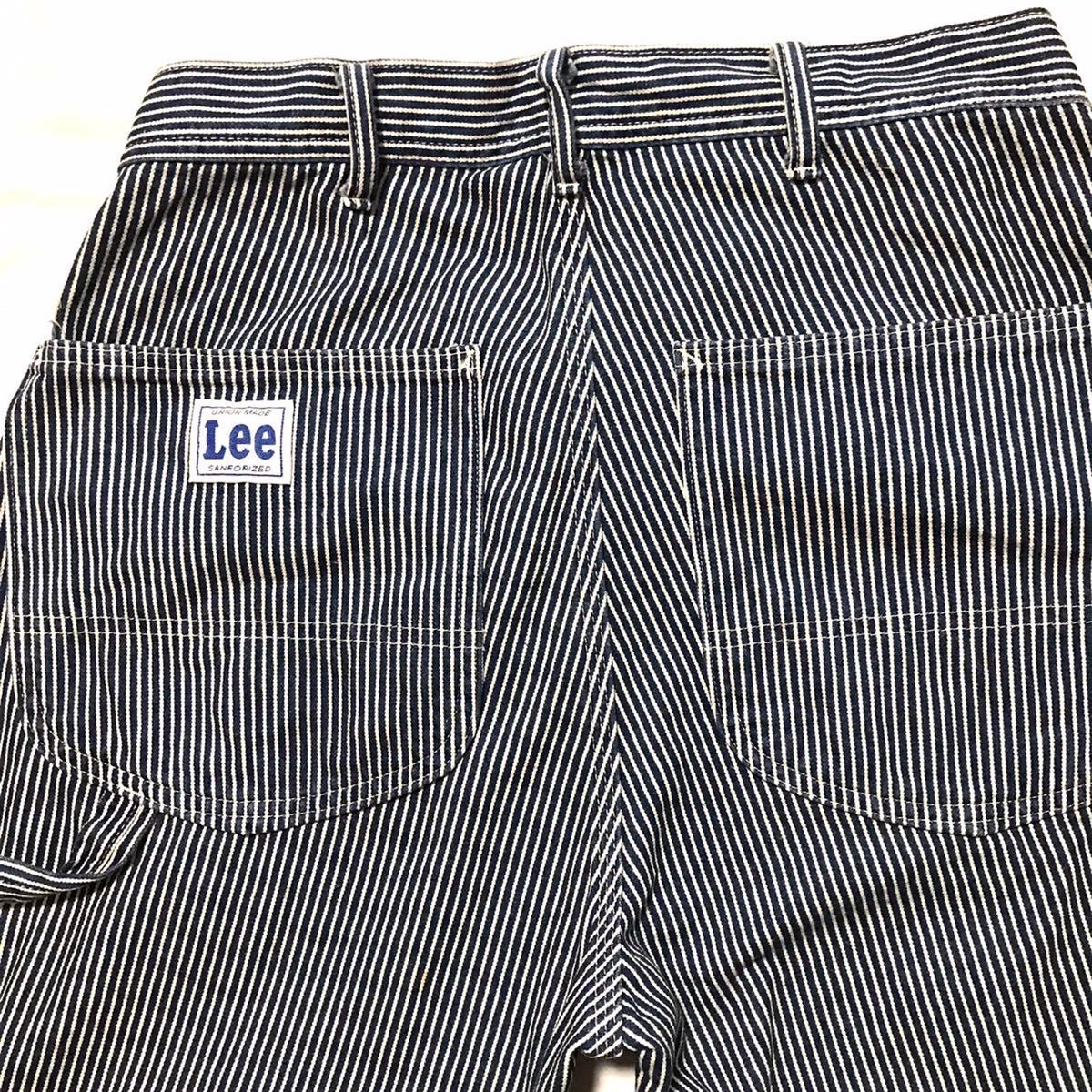 漢の1着は USA 老舗 Lee リー ヒッコリー ペインター LM7288 M ペインターパンツ 復刻 288 ストライプ チェーンステッチ デニム 