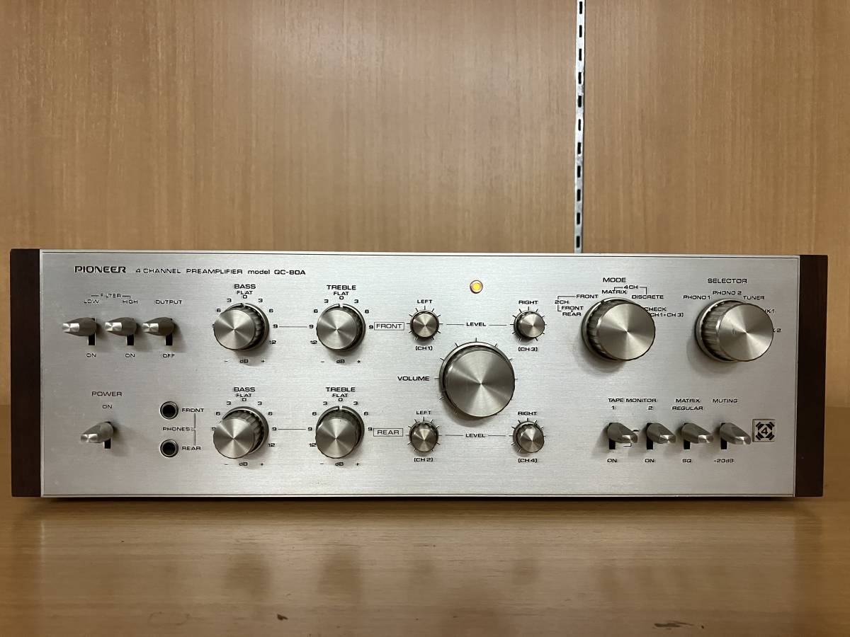★ PIONEER★ パイオニア ★4CHプリアンプ◆QC-80A