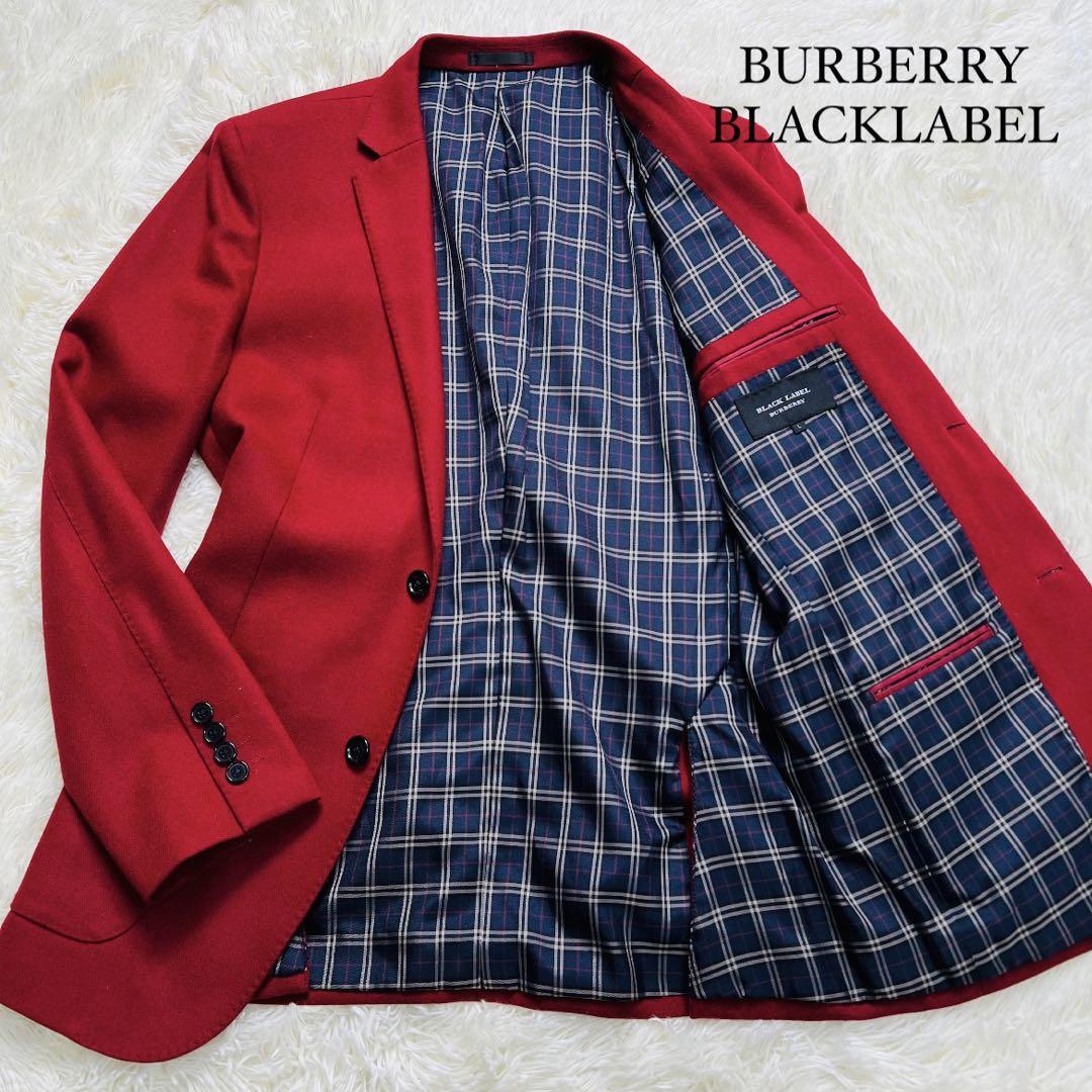 美品⁄幻のレッド⁄バーバリーブラックレーベル◎BURBERRY バーバリー