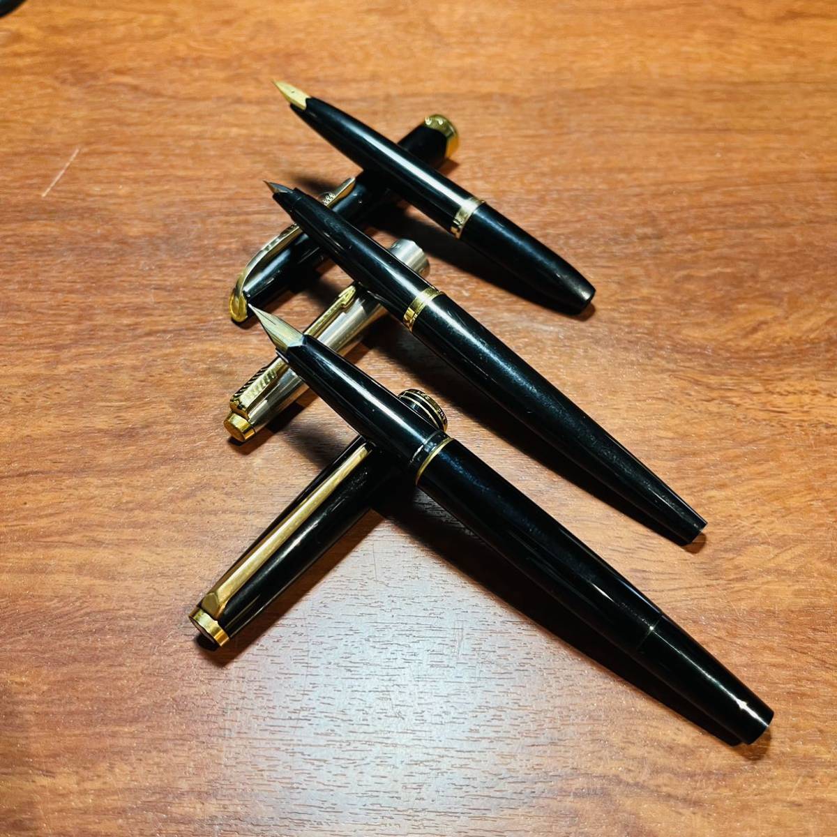 MONTBLANC PARKER 45 PLATINUM 万年筆 ペン先18K 750 14K 585 他 文房具 UE0009