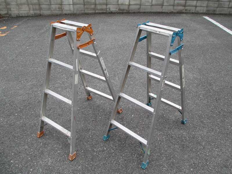 【発送不可】Pica 他 はしご兼用脚立 4段 K-120D MBX-120A 【直接引取限定/近郊配達可】