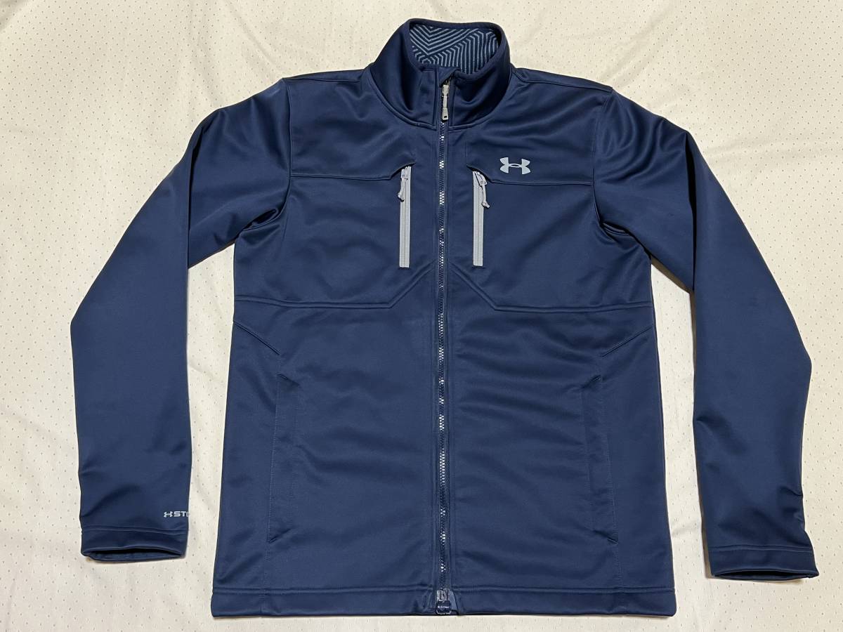 64　アンダーアーマー　UNDER ARMOUR　MAC1944　MD　ネイビー　インフラレッド　ジャケット　コールドギア　ゴルフ　ＳＴＯＲＭ２