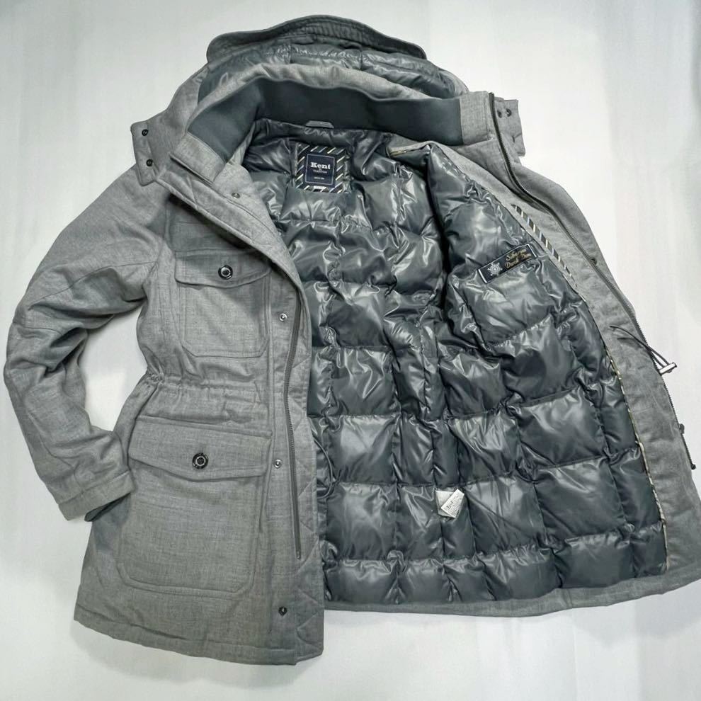 ケント Kent IN TRADITION ダウンジャケット Siberian duck downジップアップ アウター M.グレー脱着フード付き/裏地キルティングメンズ