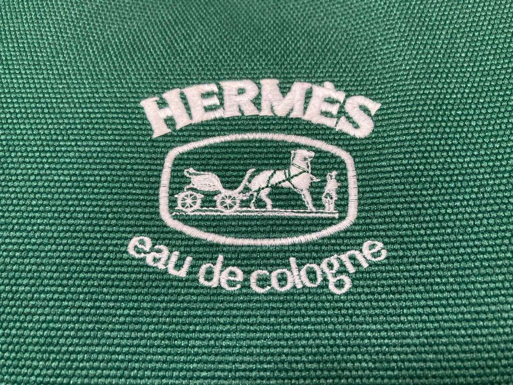 HERMES ノベルティ エルメス キャンバス 美品HERMES ロゴ刺 巾着