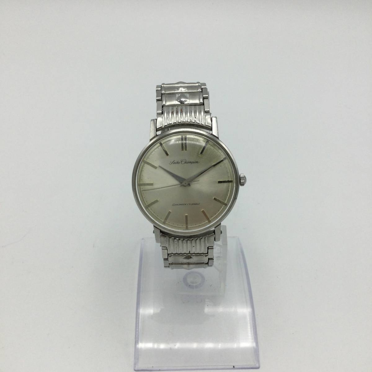 F34□【手巻き/稼働】精工舎 SEIKO CHAMPION DIASHOCK セイコー 