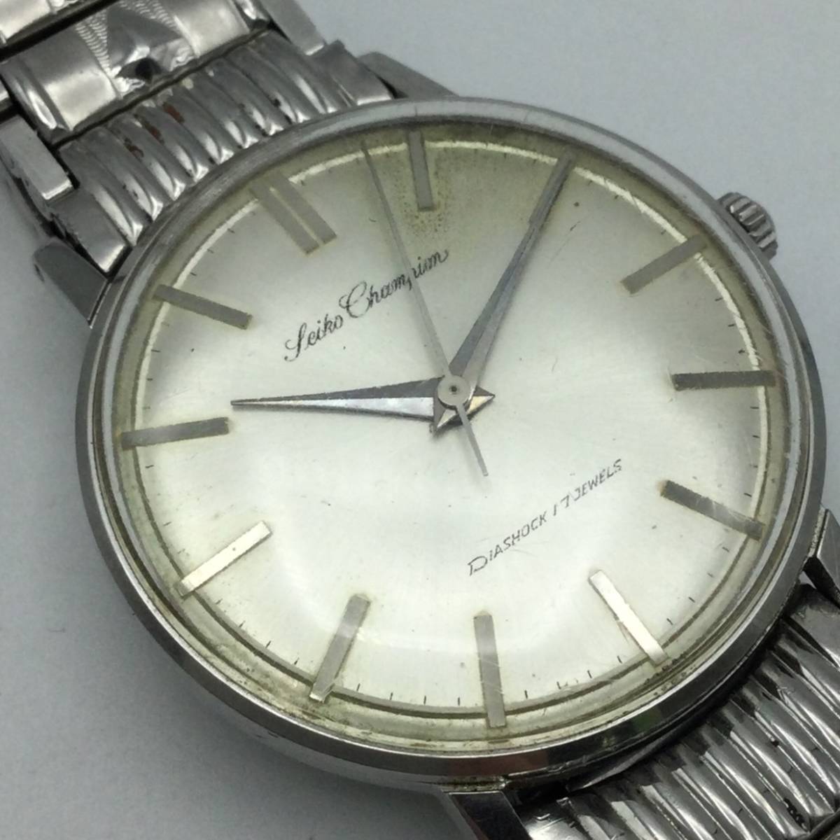 F34□【手巻き/稼働】精工舎 SEIKO CHAMPION DIASHOCK セイコー 
