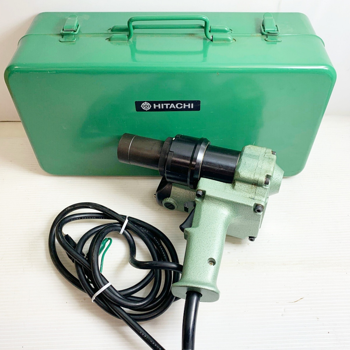 ♭♭ HITACHI 日立 20ｍｍ電子シャレンチ　電動シャーレンチ コード式ケース付 WS20Y 目立った傷や汚れなし