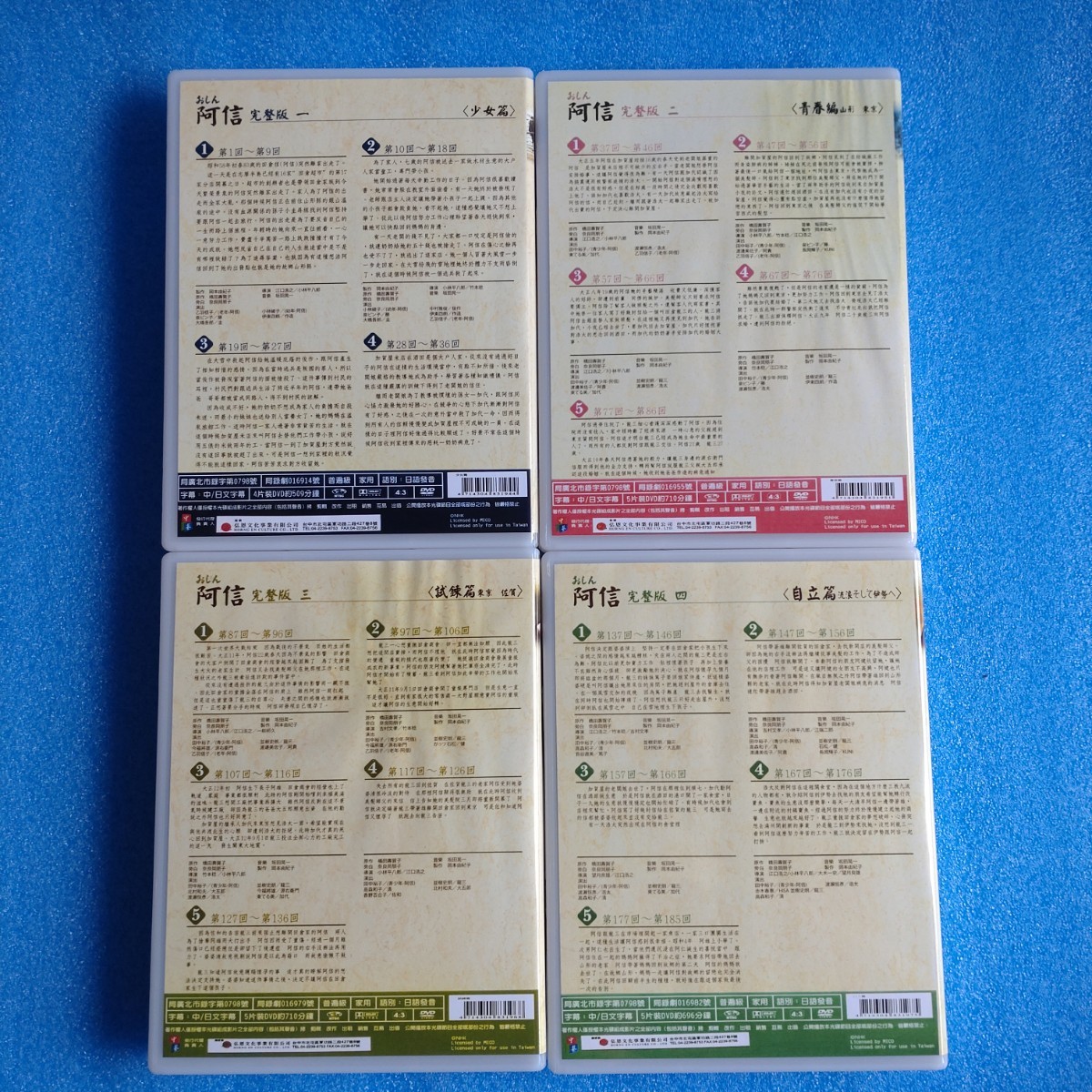 おしん 完全版 全297話 DVD 台湾正規品 おしん 完全版 全297話 中古DVD