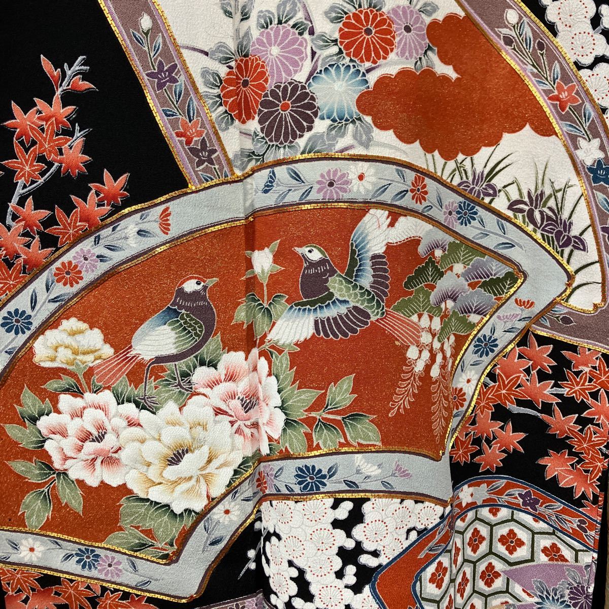 一右衛門No.2248 着物 黒留袖 8枚まとめ売り 正絹着物 金駒刺繍 金彩 
