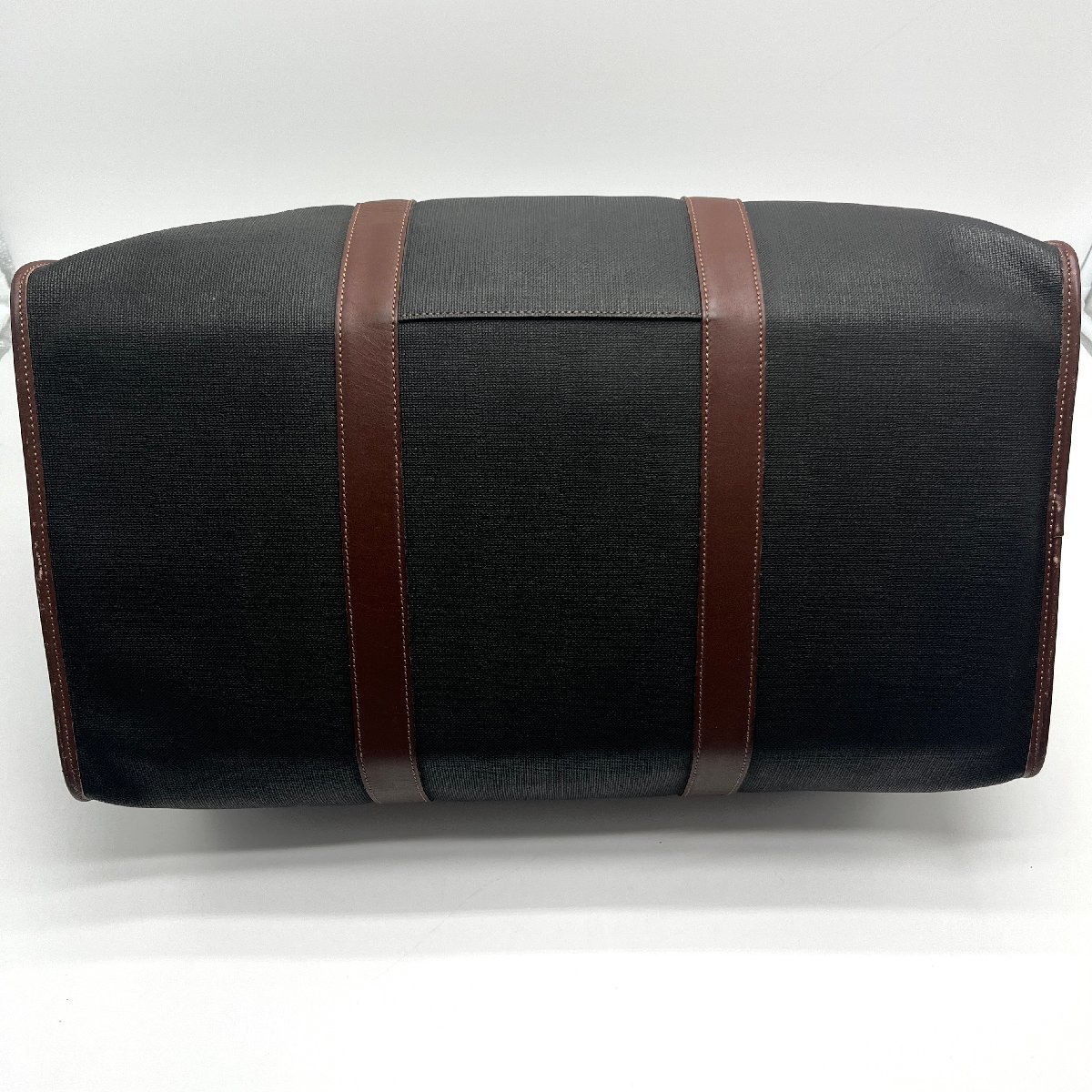 dunhill ダンヒル ボストンバッグ 黒茶 チェック柄 レザー 旅行鞄 dunhill ダンヒル ボストンバッグ PVC レザー 旅行かばん トラベル