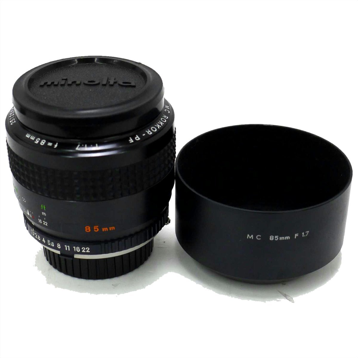 外観良品/カビ有】MINOLTA/ミノルタ MC ROKKOR-PF 85mm F1.7 単焦点