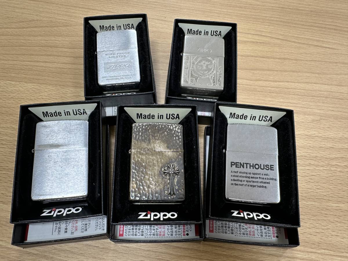 ZIPPO ジッポ ライター 5点 セット ヴィンテージ ロゴ クロス 