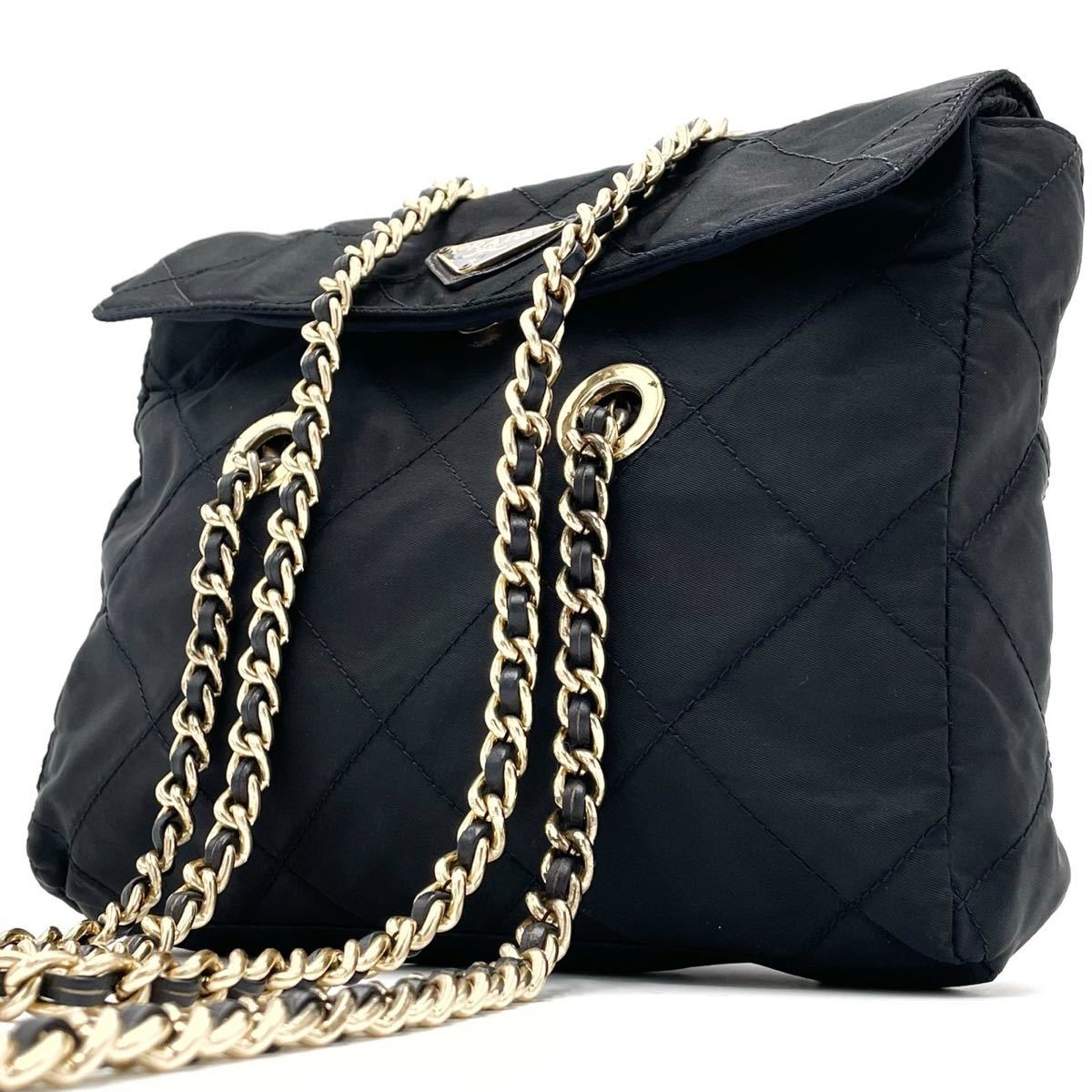 1円【高級】PRADA プラダ ショルダーバッグ チェーン トート