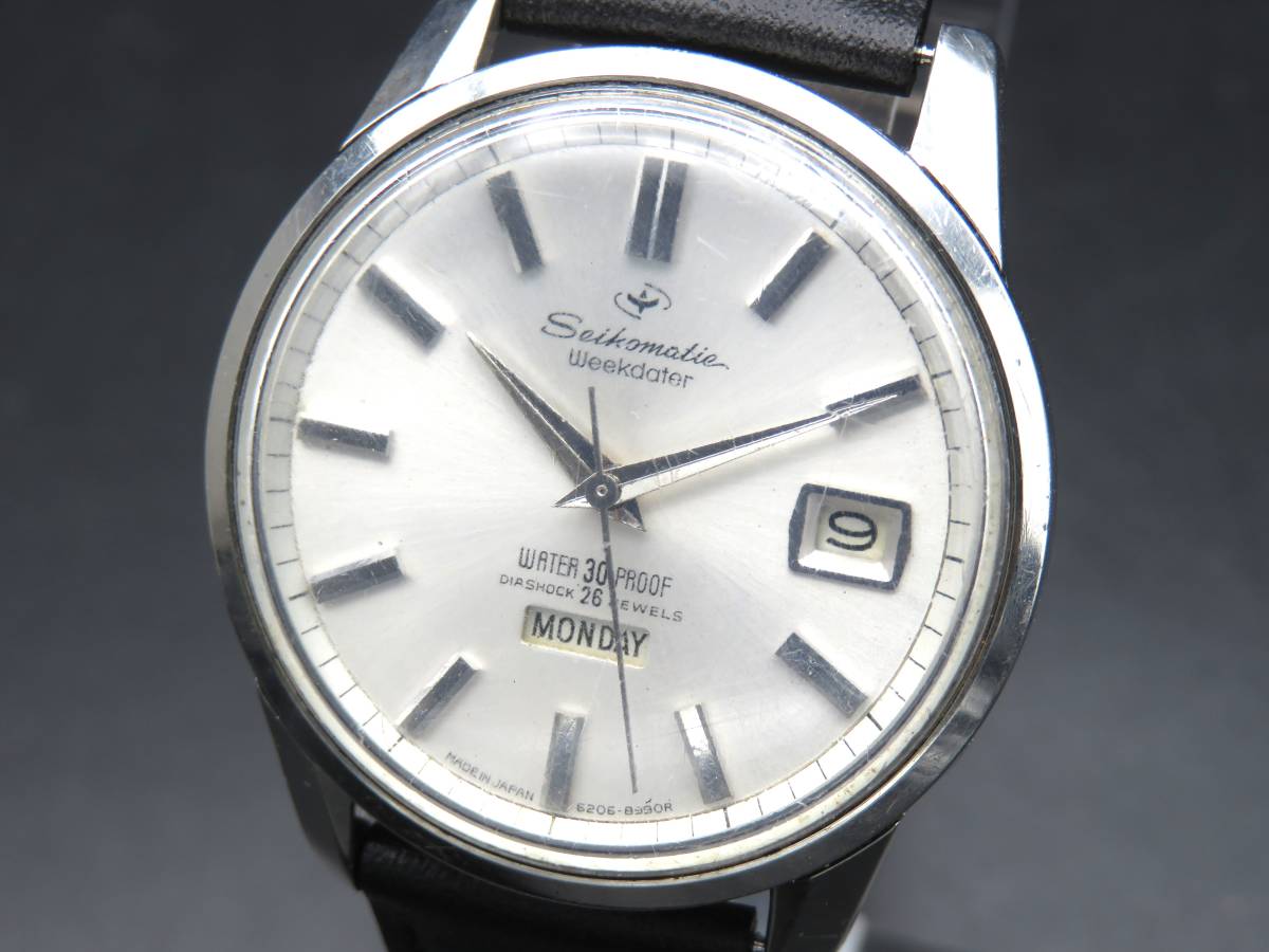 1円～! 稼動品☆正規品 SEIKO セイコーマチック 6206-8990 ウィーク 