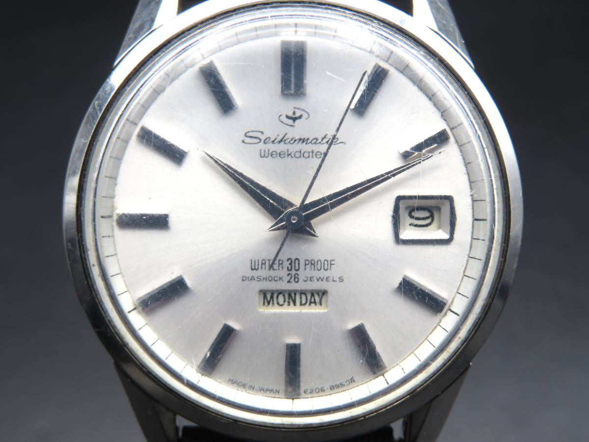 1円～! 稼動品☆正規品 SEIKO セイコーマチック 6206-8990 ウィーク 