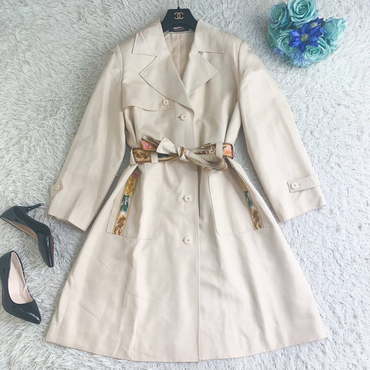 LEONARD レオナール☆大きいサイズ ～SIZE13 XL相当～☆フラワートリム