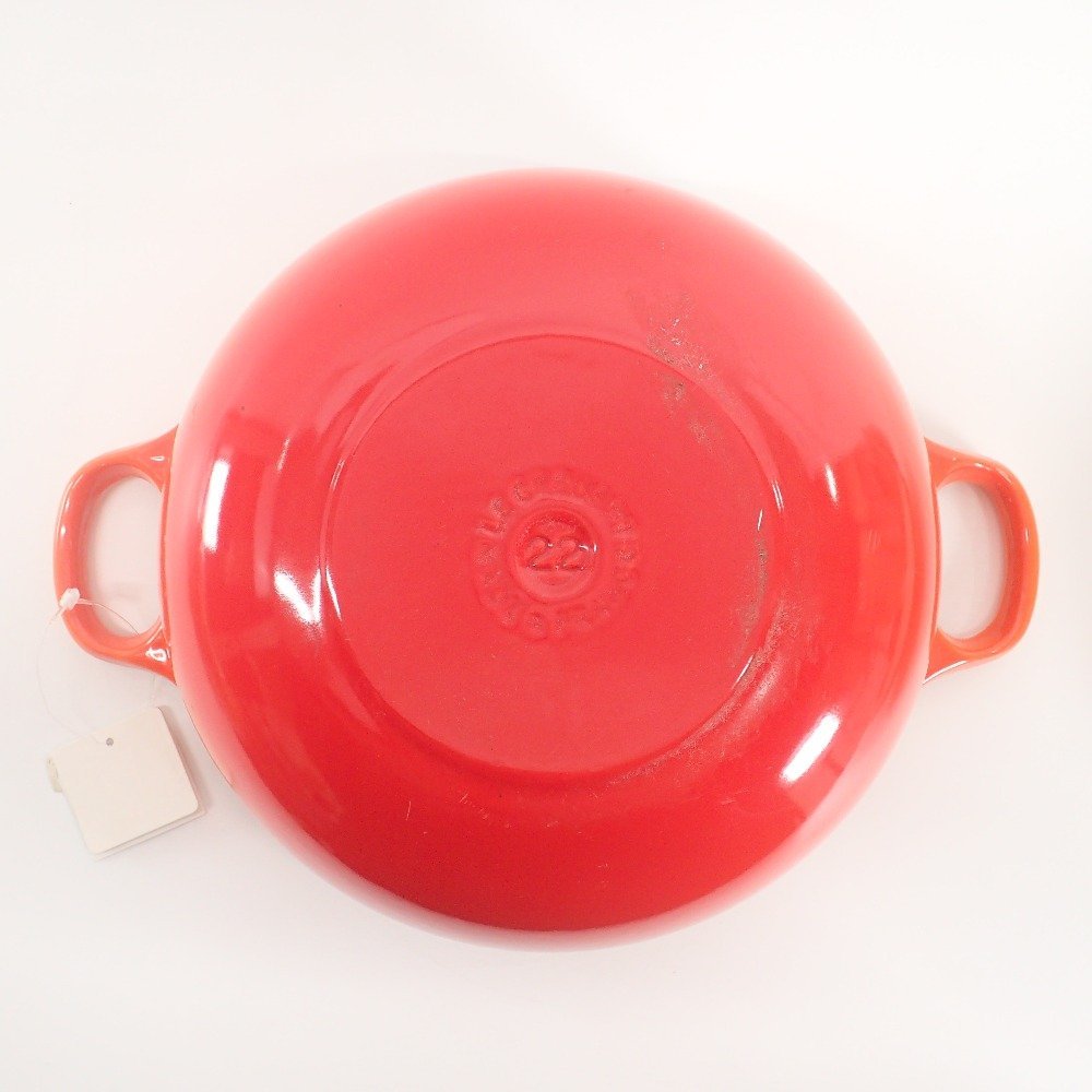 未使用/1円】 LeCreuset ル クルーゼ マルミット 22cm 両手鍋 食器