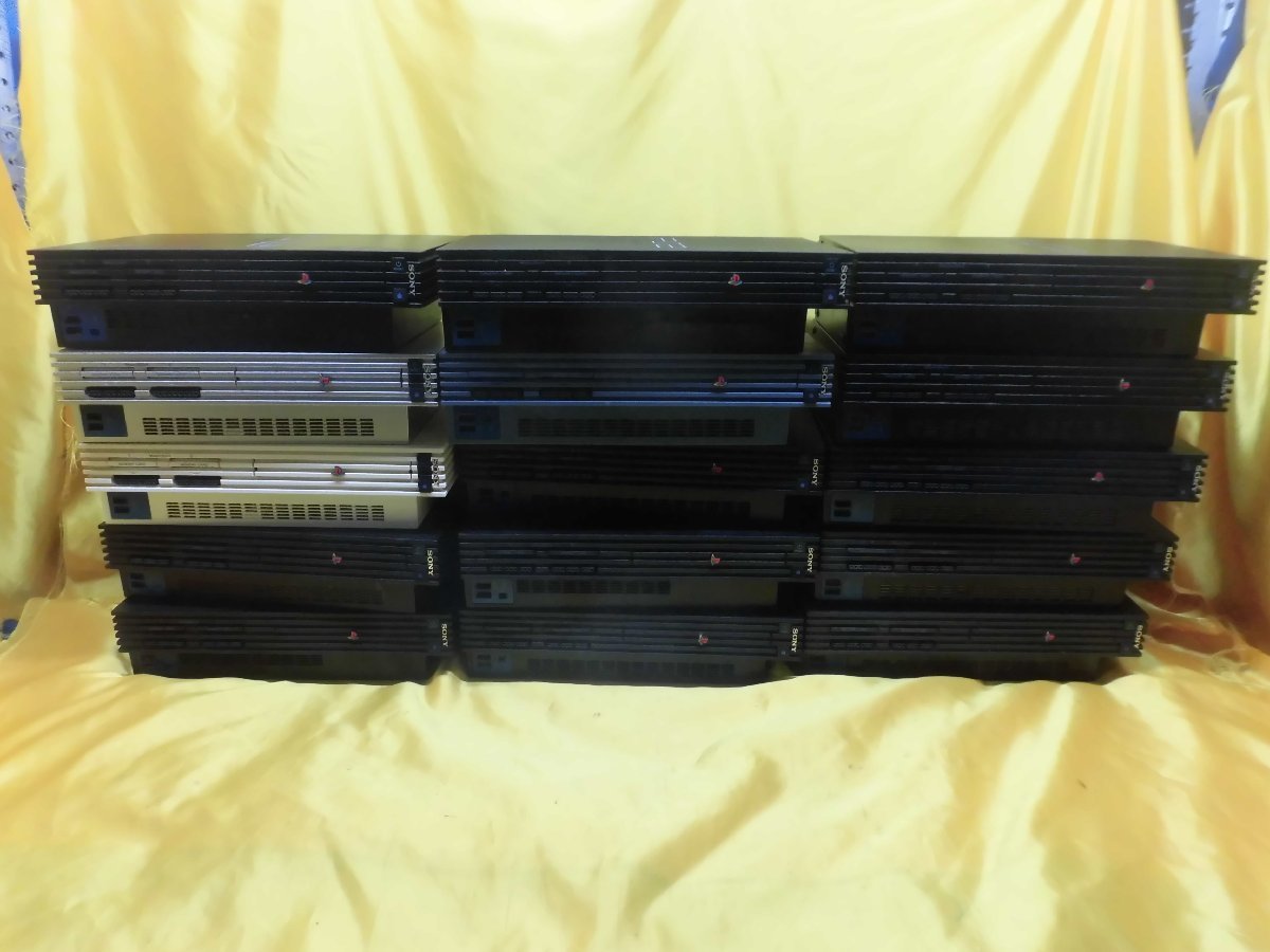 ジャンク 動作未確認 SONY PS2 PlayStation 2 厚型 15台 (SCPH-10000/18000/30000/39000/50000) 本体のみ セット　①　K