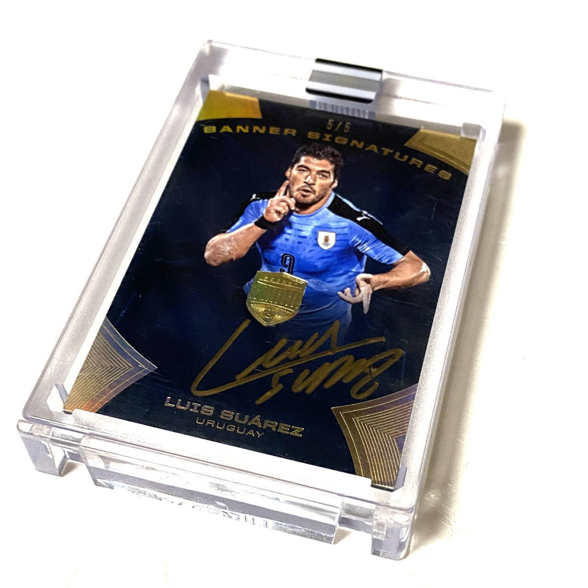 直筆サイン入り写真ルイス・スアレス フォトフレーム 鑑定書有り