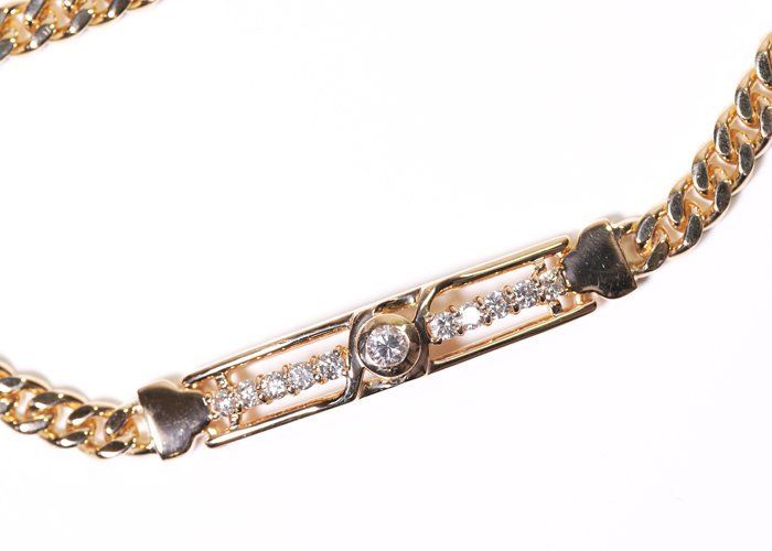 X-93☆K18 ダイヤモンド0.51ct ブレスレット