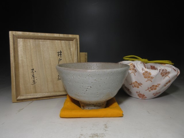 細川護熙（元内閣総理大臣）不東庵 井戸茶碗／共箱・共布 細川護