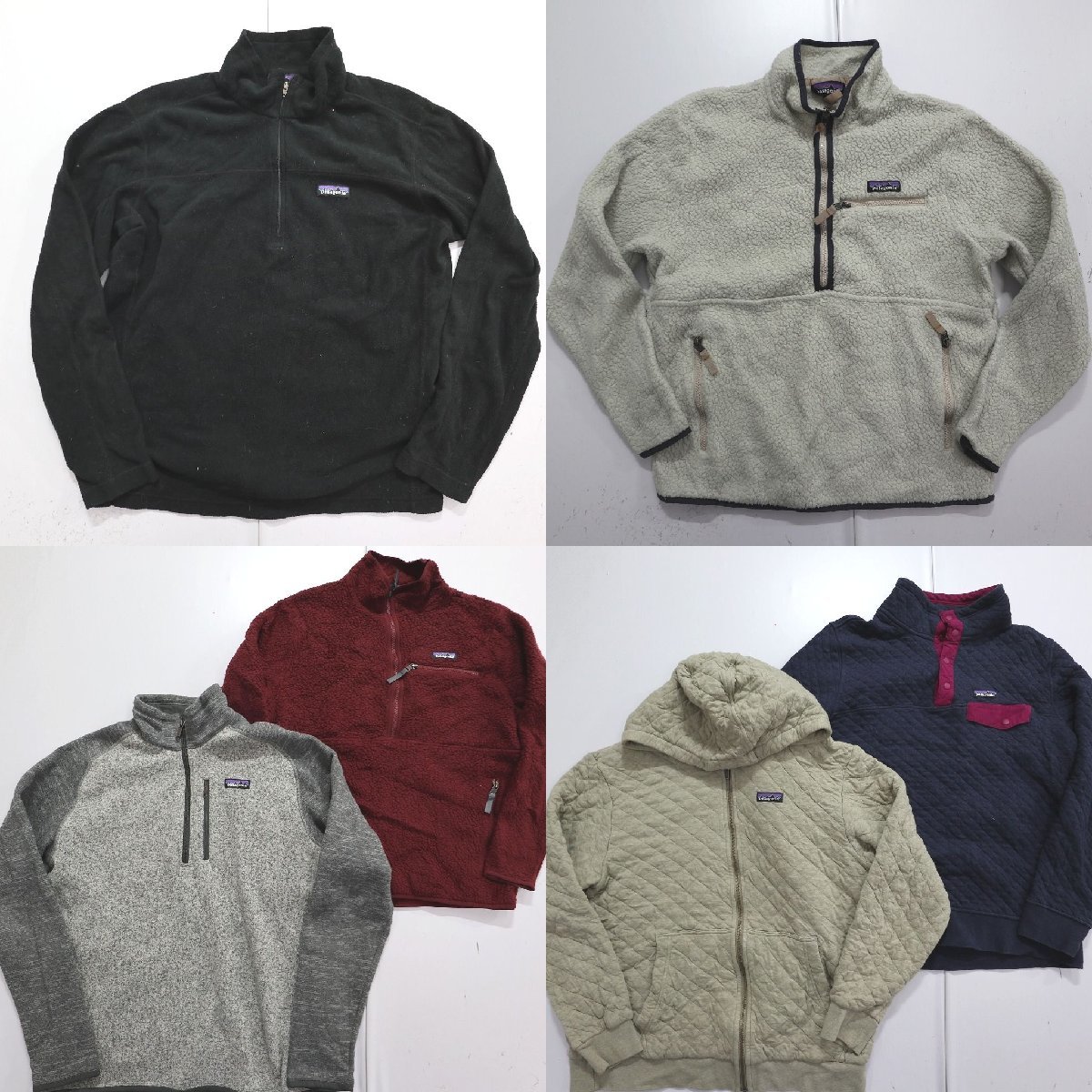 ◎パタゴニアフリースMIX set アウトドア アメカジ 他 (メンズL/M) 6枚セット まとめ売り 古着卸 1円スタート FL16 MQ9596