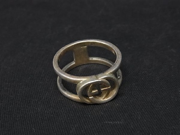 低価，新作登場 1円 GUCCI グッチ インターロッキングG SV925 リング 指輪 アクセサリー サイズ 14 約14号 メンズ レディース シルバー系 AT5580(シルバー)｜売買されたオークション情報、yahooの商品情報をアーカイ シルバー