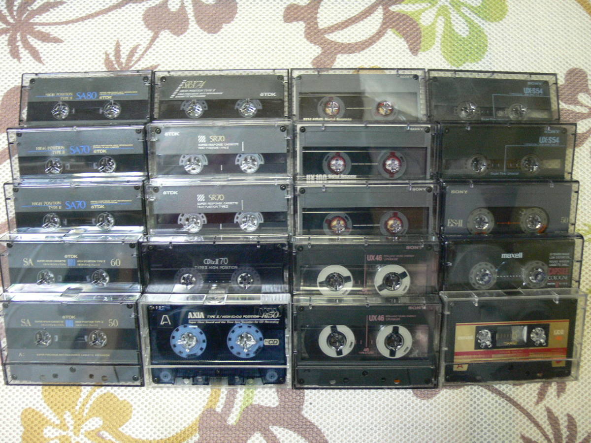録音済カセットテープ　ハイポジション41本　ノーマルポジション19本　合計60本