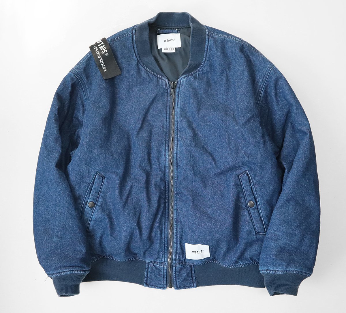 ダブルタップス　22aw　デニムボンバージャケット　インディゴ　サイズ WTAPS ◇22AW デニム ジャケット インディゴ サイズ3 (中綿入り
