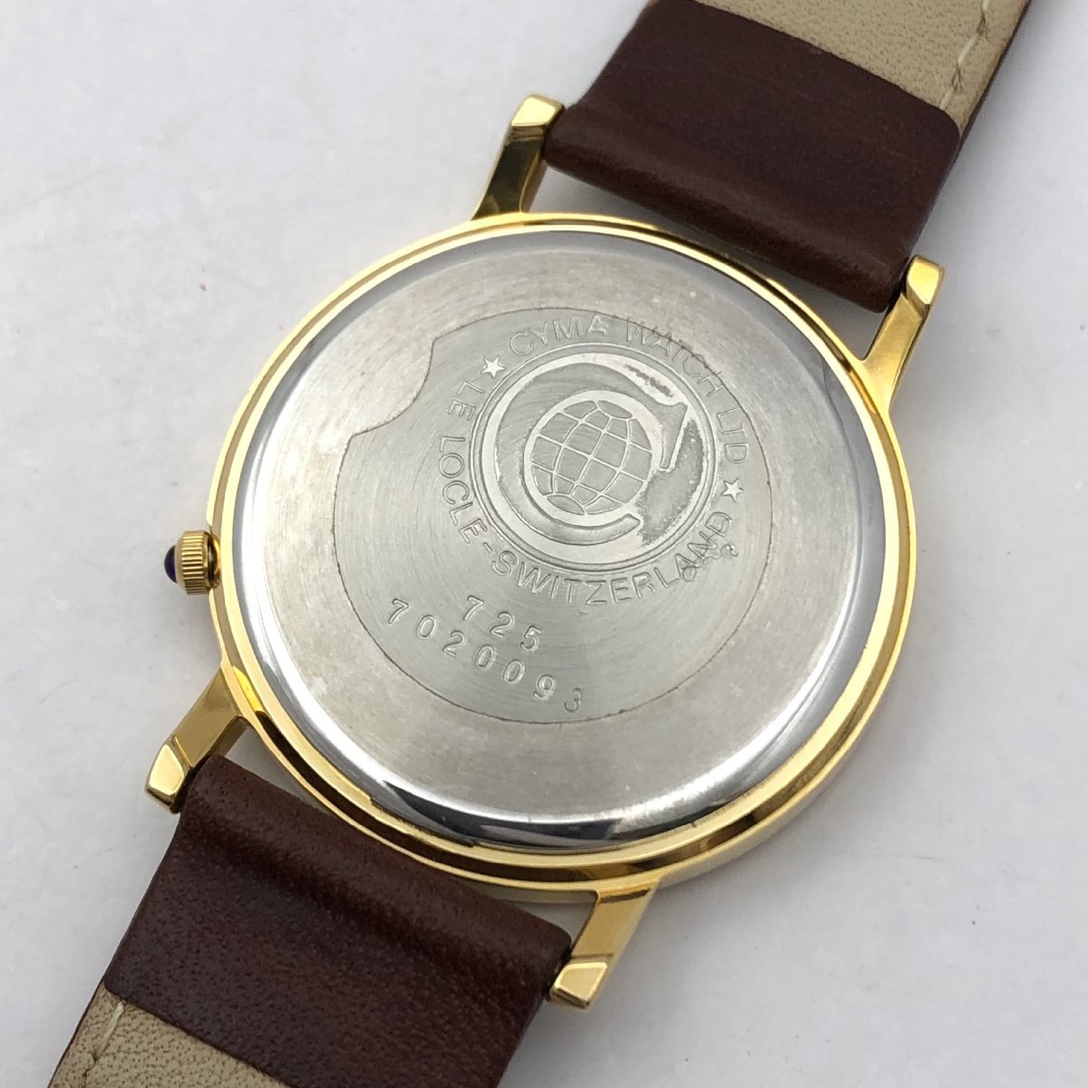 Louis CYMA シーマ XV クォーツ ルイ15世 0 腕時計 ウォッチ 電池交換 