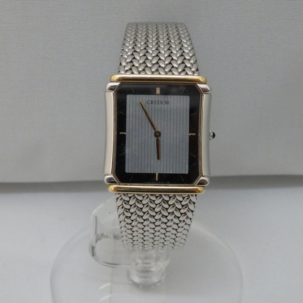1円【一般中古】SEIKO セイコー/クレドール　CREDOR　18KT刻印　クォーツ　動作確認済/9570-5150/41