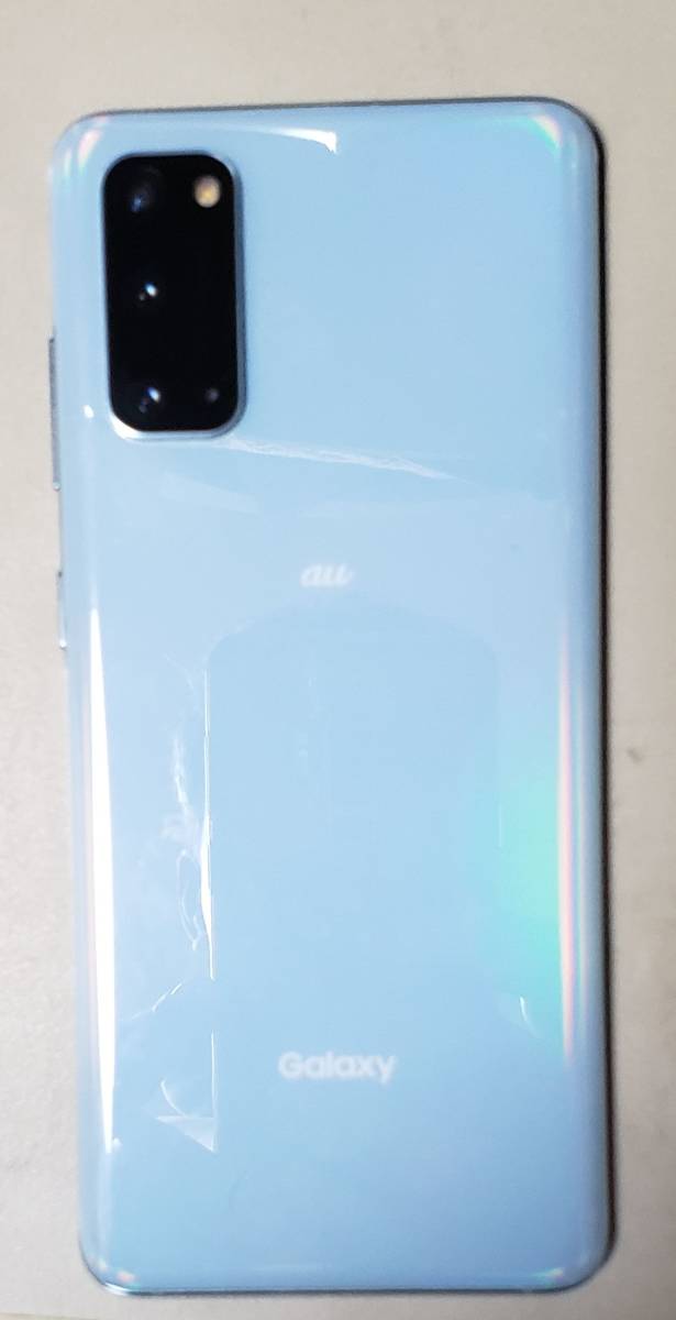 Galaxy S20 5G SCG01 128GB　au　クラウドブルー　ＳＩＭロック解除済み 5G S20 Galaxy ホワイト au版 ゲオ公式通販サイト&frasl;ゲオオンラインストア中古安心保証