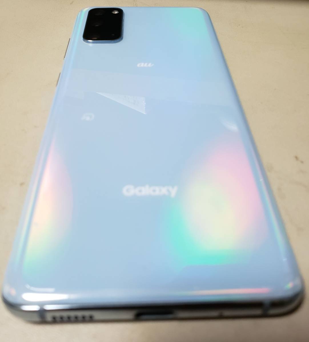 Galaxy S20 5G SCG01 128GB　au　クラウドブルー　ＳＩＭロック解除済み 5G S20 Galaxy ホワイト au版 ゲオ公式通販サイト&frasl;ゲオオンラインストア中古安心保証