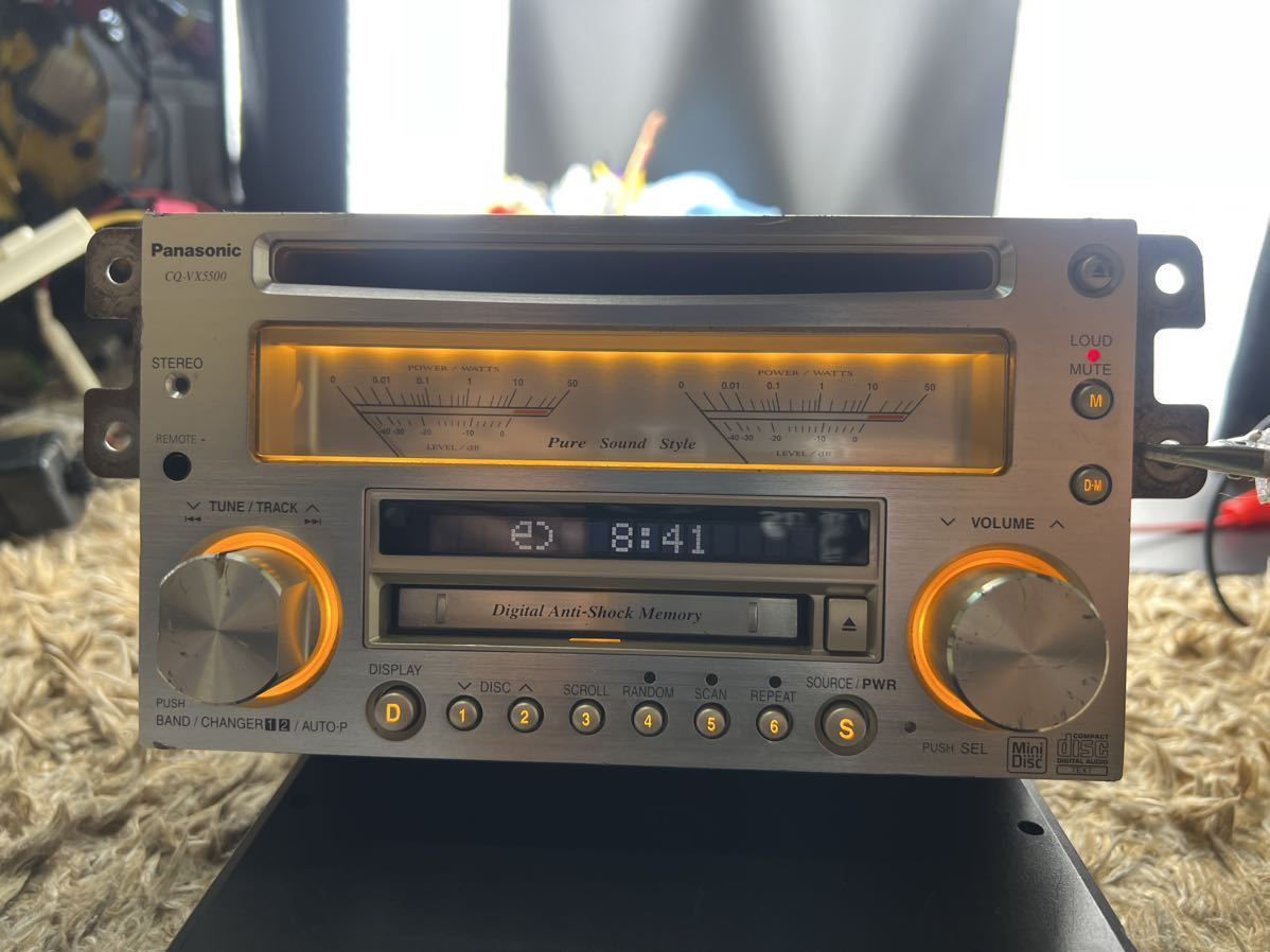 パナソニック CQ-VX5500D カーオーディオ Panasonic - 当時物 LR2連
