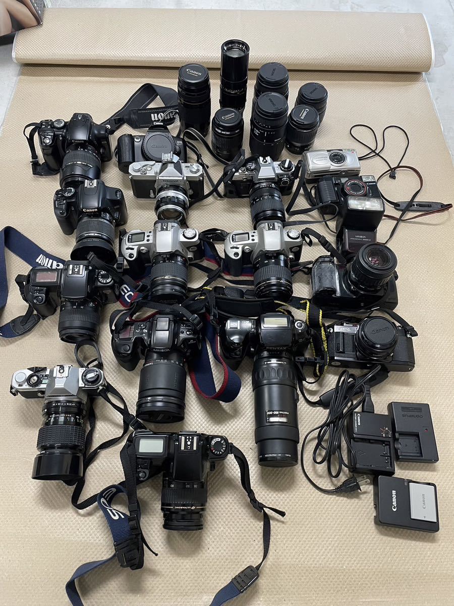 カメラ　レンズ　カメラ用品　色々まとめ売り　OLYMPUS Canonなど カメラ カメラレンズ まとめ売り Canon キャノン PENTAXペンタックス
