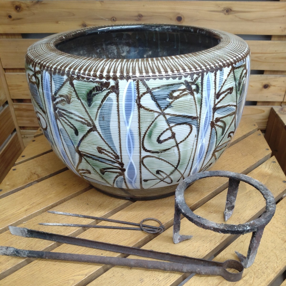 和製 アンティーク 昭和レトロ 長火鉢 火鉢 関西火鉢 古道具 【公式通販】