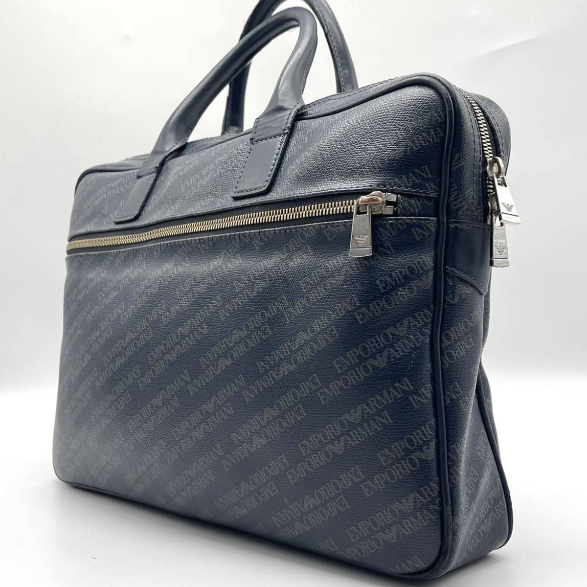 極美品○希少 L! エンポリオ アルマーニ EMPORIO ARMANI 最高級 黒タグ