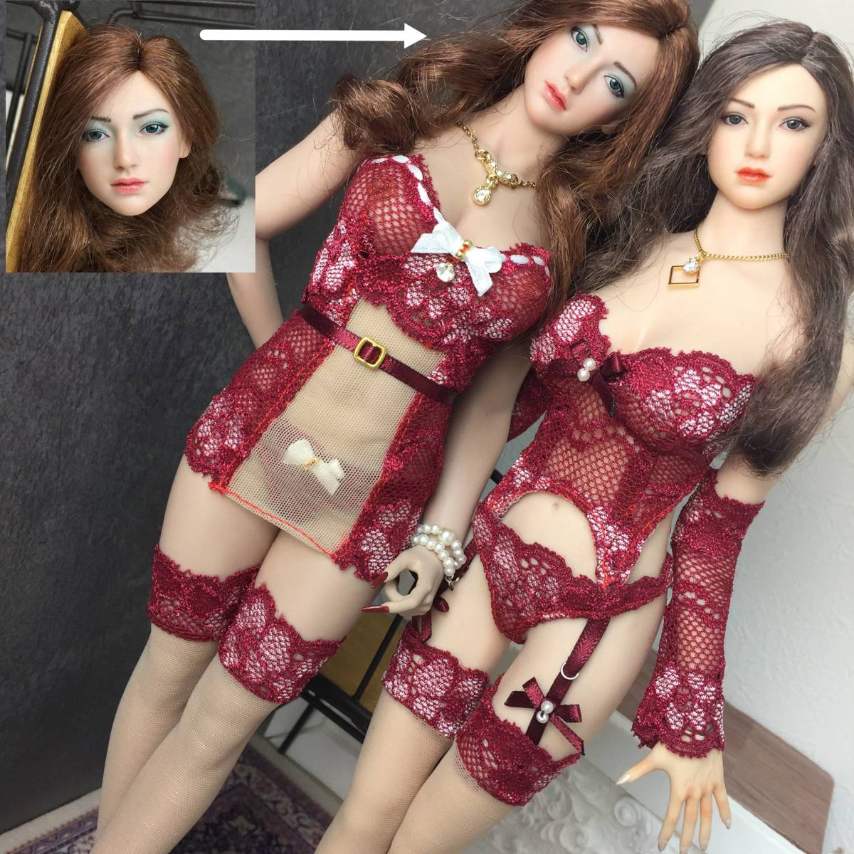 PHICEN ヘッド＆衣装付き シームレス人形 TBLeague TBLeague 1⁄6 1⁄6スケール 女性 | HiPlay 超柔軟 シームレス 素体