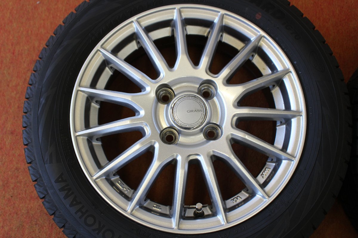 165/65R14 アイスガードセブン 2021年製 4本 程度良アルミセット