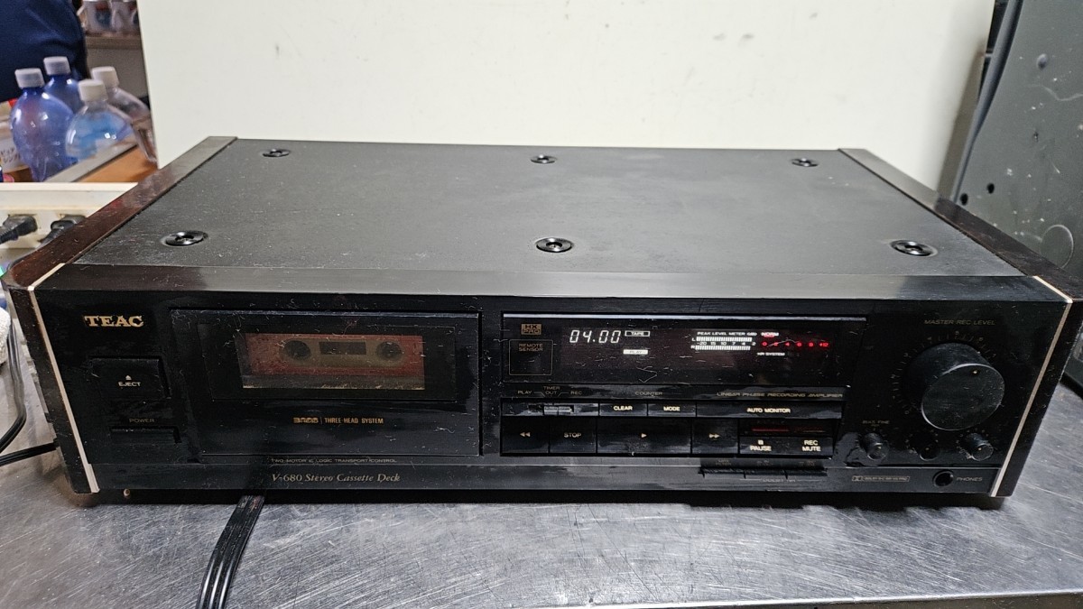 TEAC V-680 カセットデッキ テープ再生OK TEAC カセットデッキ V-680