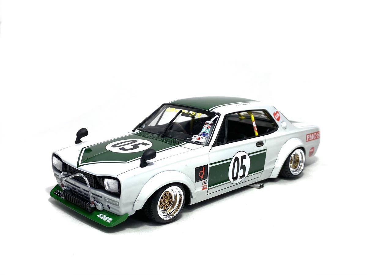 ★メリークリスマス★【完成品】1/24 アオシマ　LBワークス　チャラスカ２Dr【ケース付き・送料無料・目ヂカラ改造】