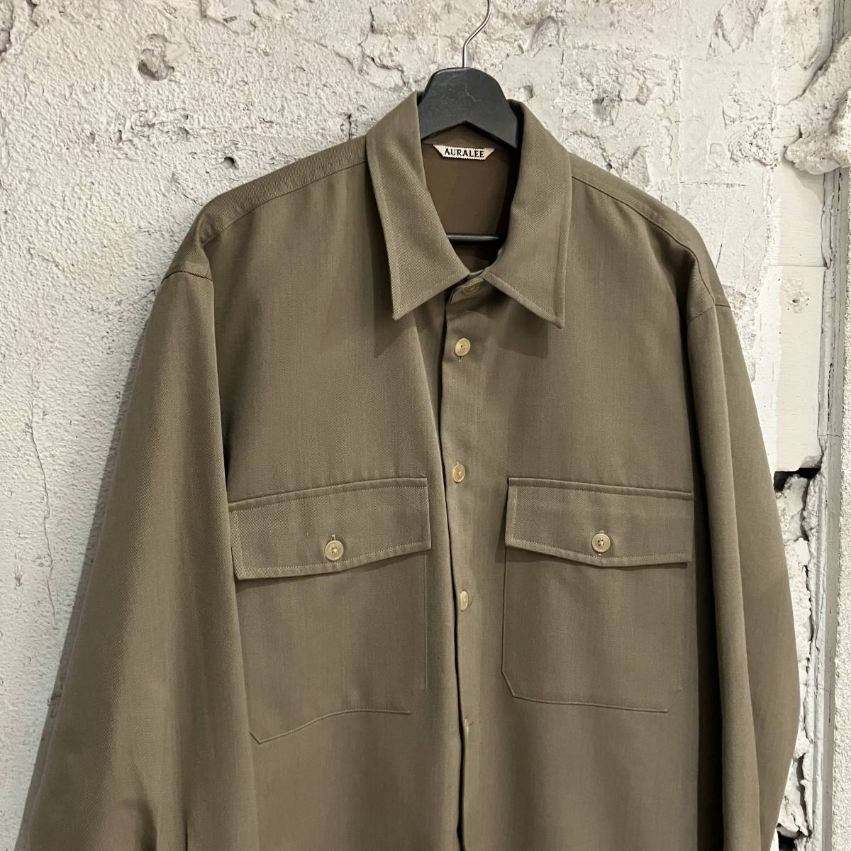 AURALEE Wool Kid Mohair Gabardine Shirts