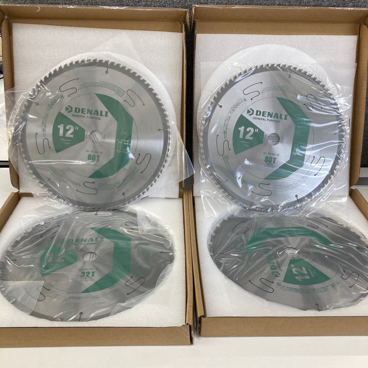 0512y2512デナリ　DENALI 丸ノコ刃 金属切断用 歯80 32 12インチ（30.5cm）タングステンカーバイドマイターソーブレード※同梱不可※