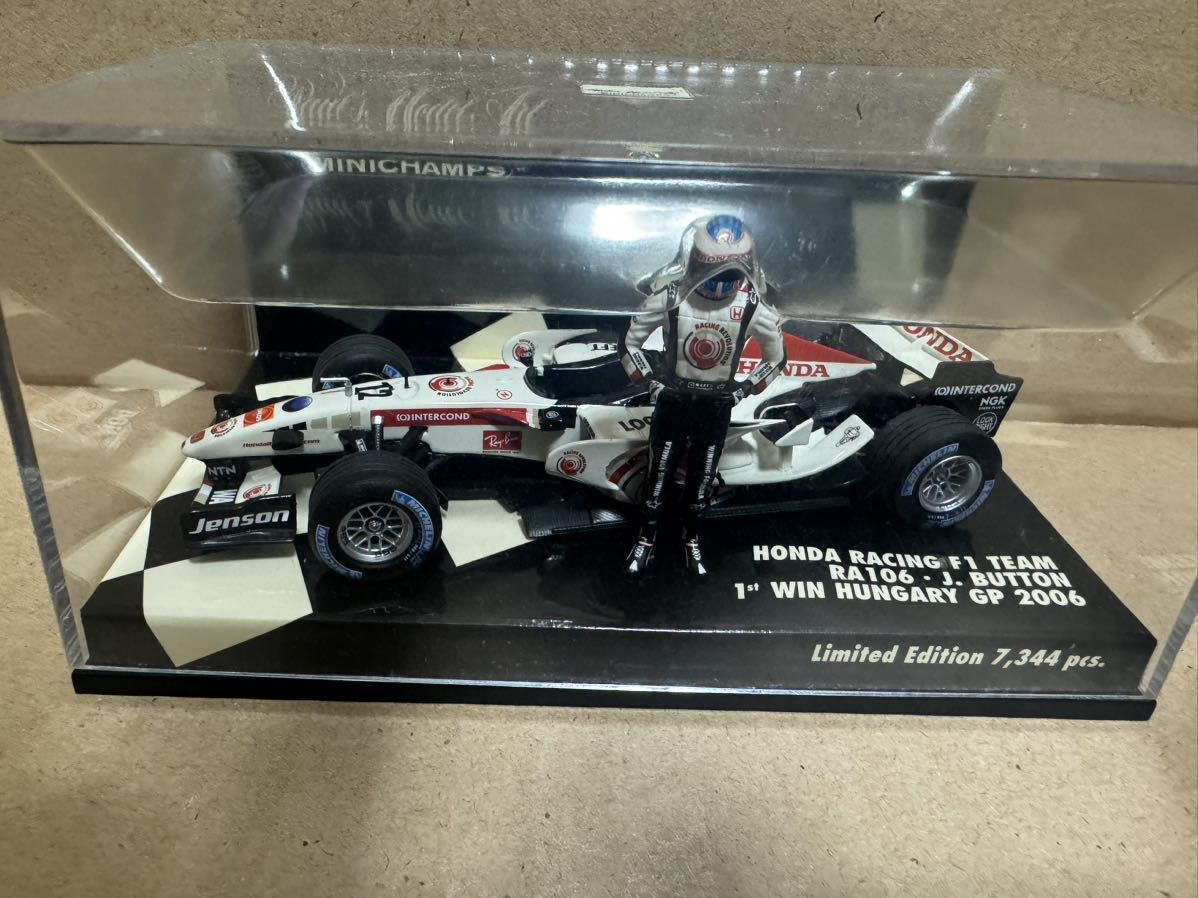 ミニチャンプス 1/43 Honda Racing F1 team RA106 J.Button 1st Win