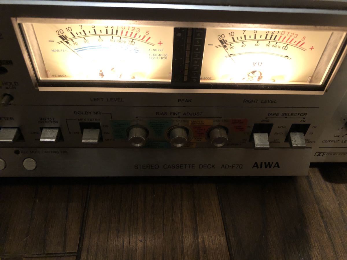 AIWA AD-F70 アイワ カセットデッキ テープ Yahoo!オークション - 昭和