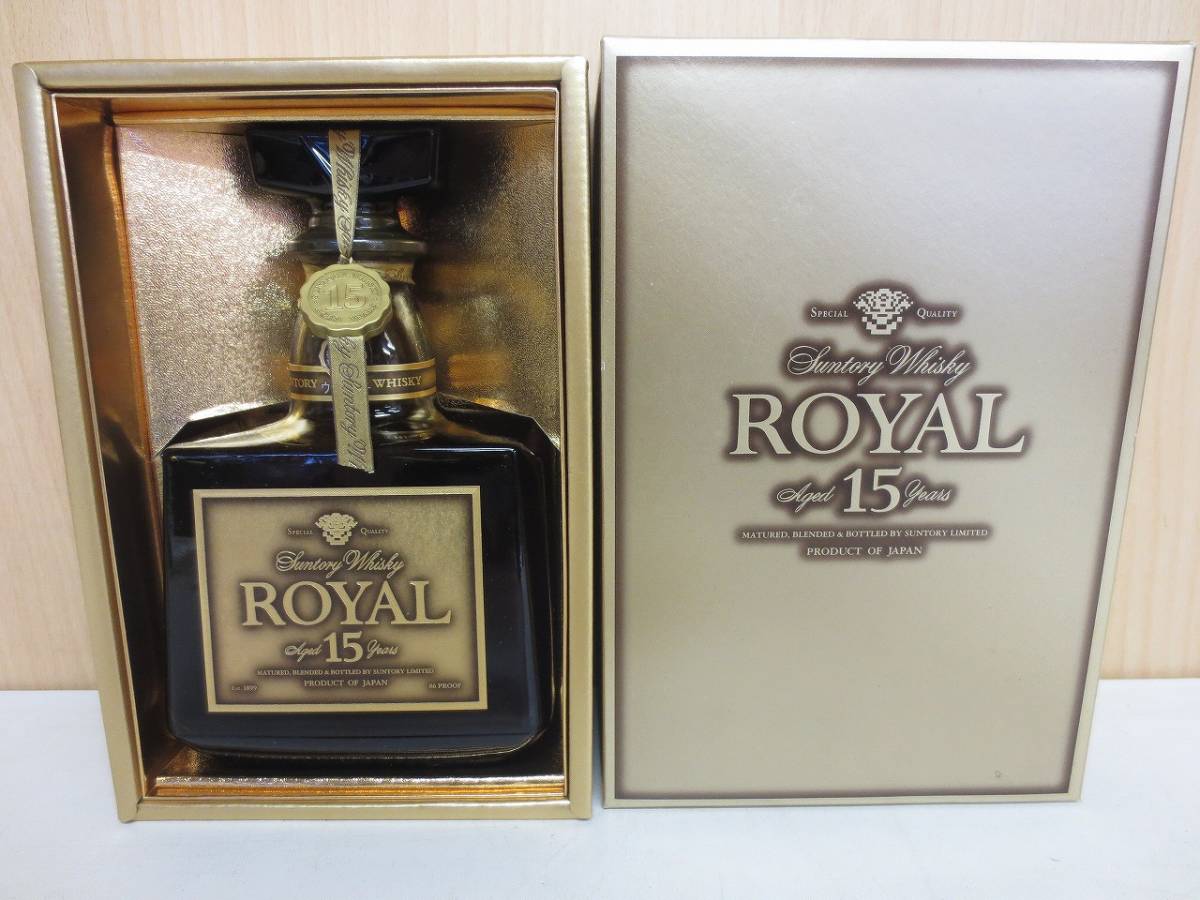 M674 未開栓 SUNTORY ROYAL 15年 ゴールドラベル 750ml 43% サントリー