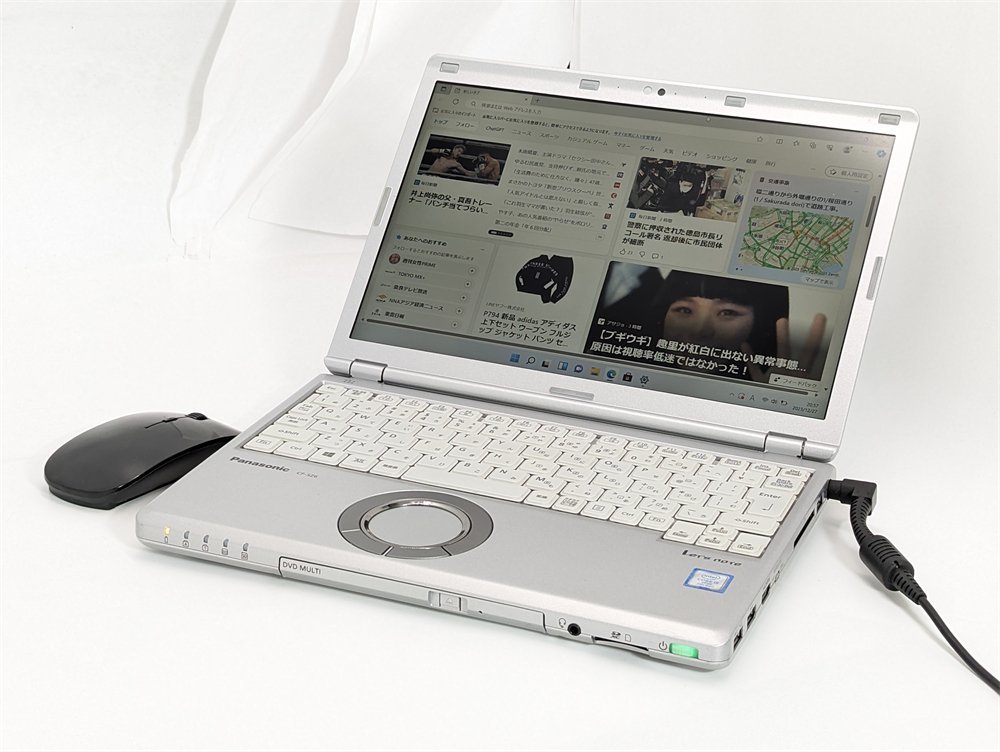 １円～ 新品マウス付き 高速SSD256 中古良品 ノートパソコン Windows11 Office Panasonic CF-SZ6RFQVS 第7世代Core i5 8GB 無線 Bluetooth