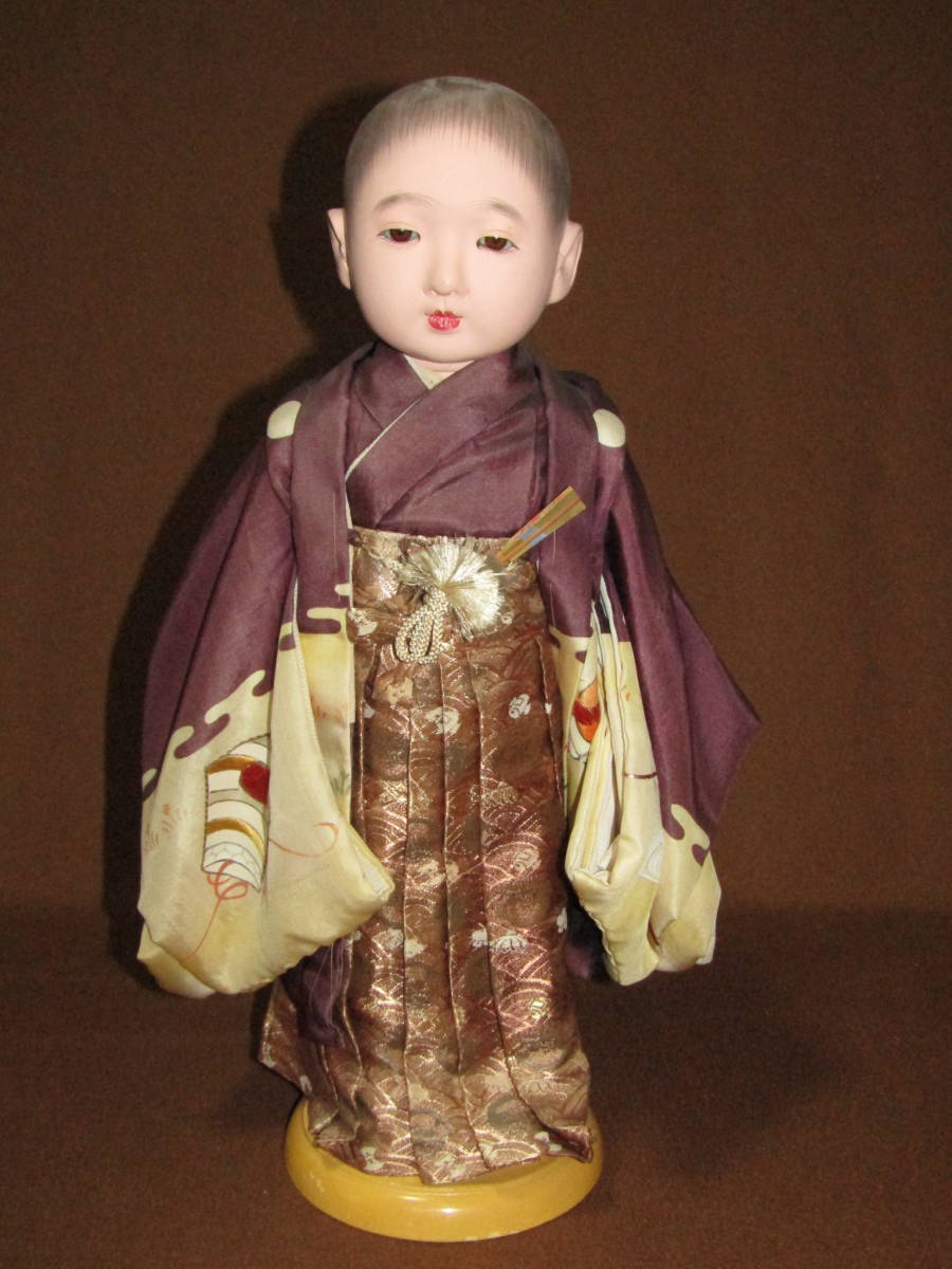 可愛い男の子 市松人形 44cm】日本人形(市松人形)｜売買された